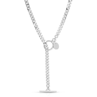 Eklexic - Colar feminino conversível com corrente de micro elos e laço