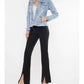 Kancan - Frayed Hem Denim Jacket