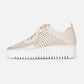Ilse Jacobsen - Women's Tulip Embroidered Platform Sneaker