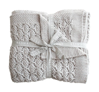 Alimrose - Organic Heritage Knit Baby Blanket