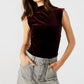Steve Madden - Essen Plum Velvet Tank Bodysuit