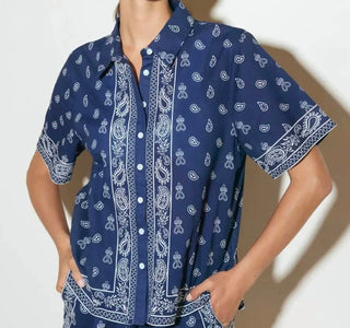 Freemarket - Bandana Azul Top