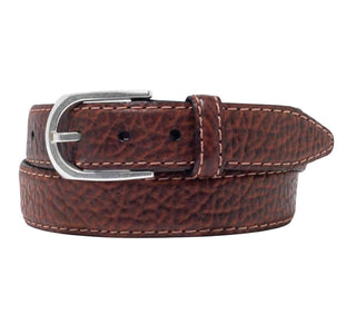 Lejon Leather Goods - Cinto Pinnacle de couro de bisão vintage masculino, fabricado nos EUA
