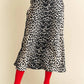 Trendsi - Davi & Dani Leopard Animal Print Long Length Skirt