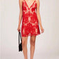 Free People - Night Shimmers Lace Sequined Mini Dress