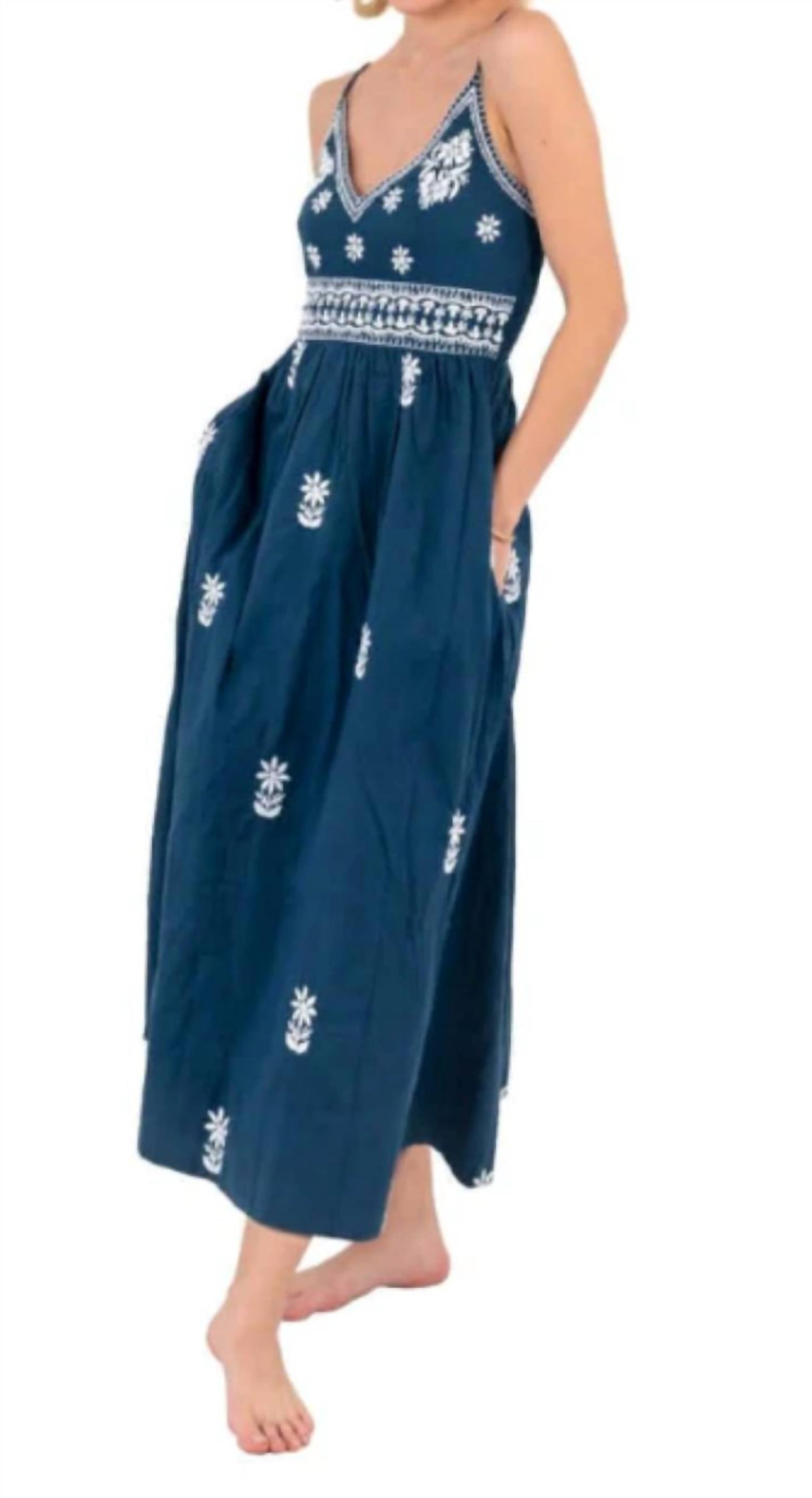 Gretchen Scott - Embroidered Fiesta Time Maxi