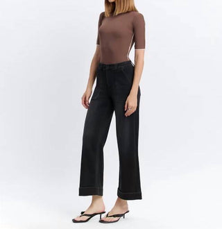 Vervet By Flying Monkey - Calça jeans larga, larga e com cintura alta