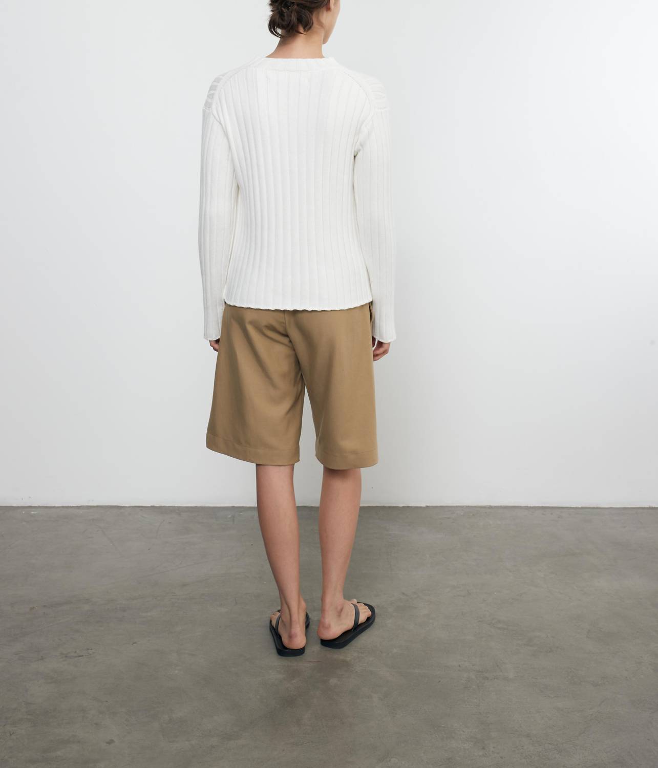 Enza Costa - CHUNKY COTTON FISHERMAN SWEATER