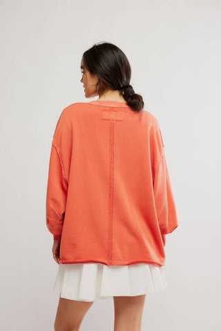 Free People - Moletom com estampa Venice e gola V - Petite