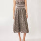 Trendsi - Davi & Dani Contrast Velvet Tape Smocking Bodice Midi Dress