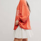 Free People - Venice V-neck Graphic Sweatshirt - Petite