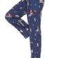 Pj Salvage - Women's Dark Denim Love Leo Rescue Flannel Pajama Pant