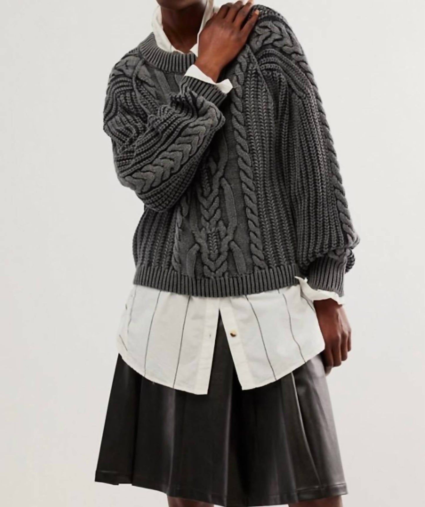 Free People - Parker Cable Knit Sweater