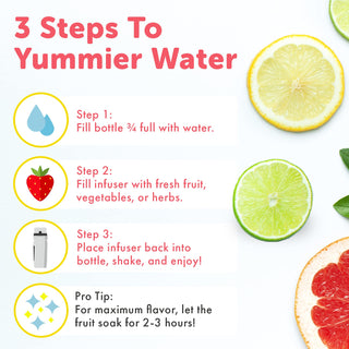 Garrafa infusora de frutas à prova de vazamento de 32 onças