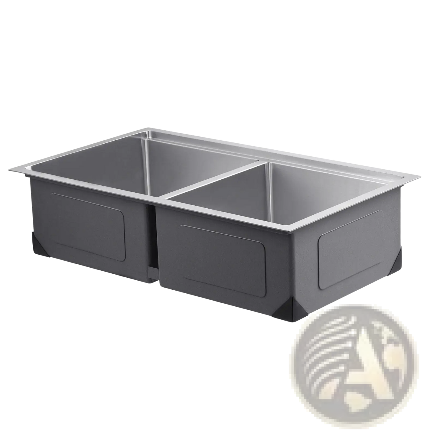 33 Inch Stainless Steel Double Bowl Workstation Sink
