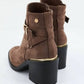 Xti - Women's Suede Dress Booties