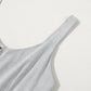 La Society - Half Buttoned Wide Leg Jumpsuit