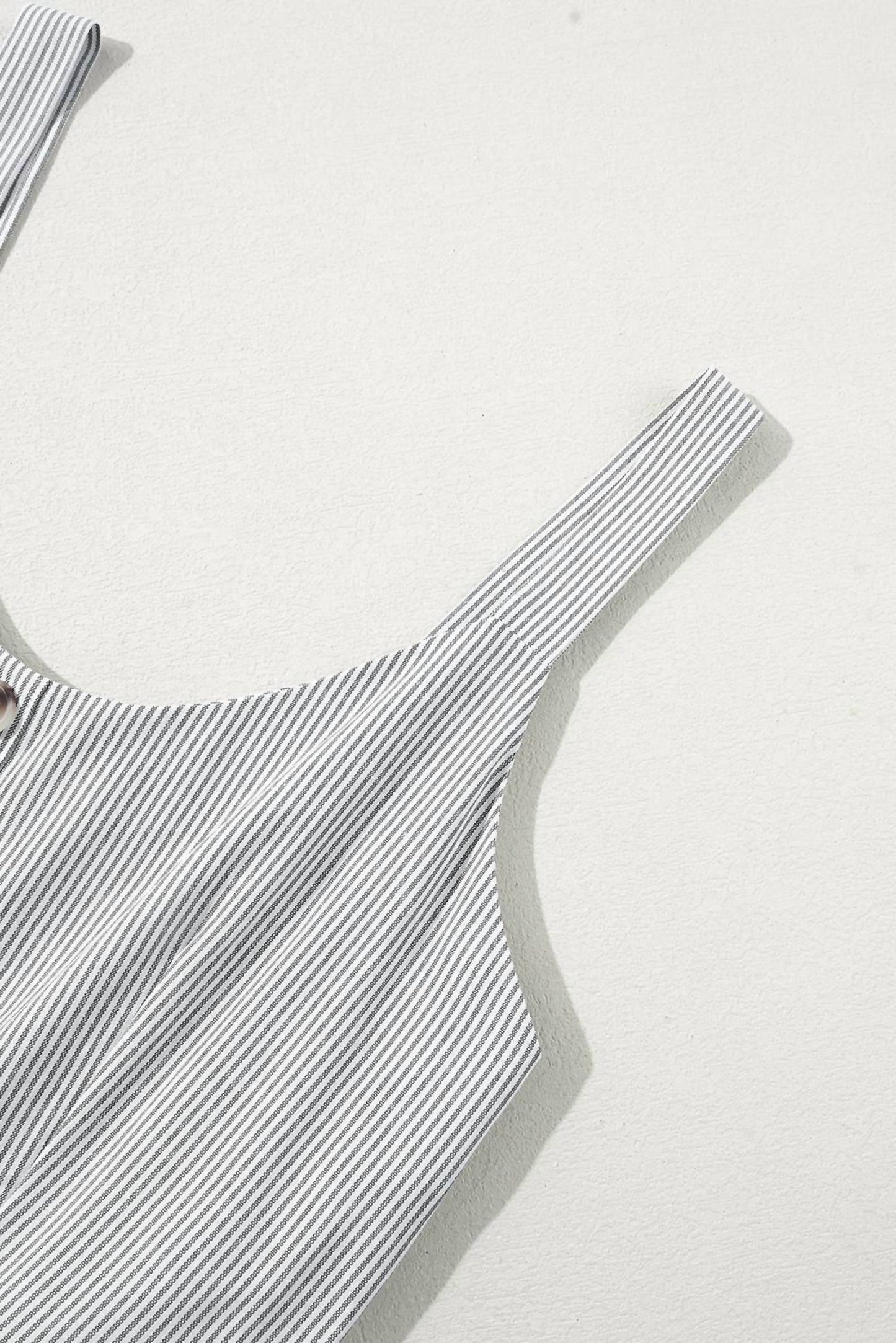 La Society - Half Buttoned Wide Leg Jumpsuit