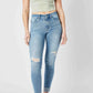 Judy Blue - Mid Rise Destroy & Cuff Skinny Jean
