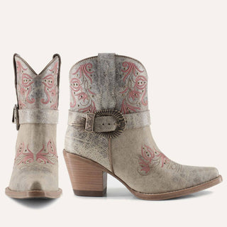 Buck &amp; Brana - Botas de Cowgirl em Couro Madison