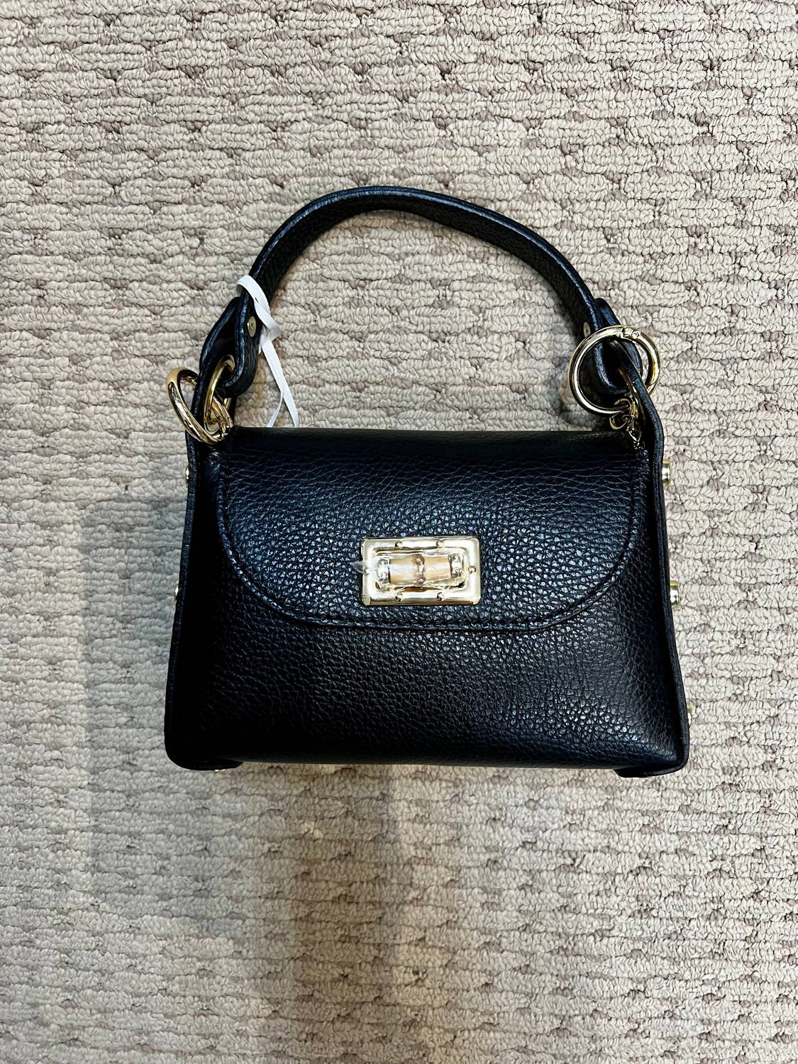 German Fuentes - Women's Wristlet Leather Bamboo Bag