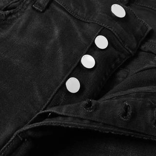 Amiri - Slit Knee Cotton Denim Jeans