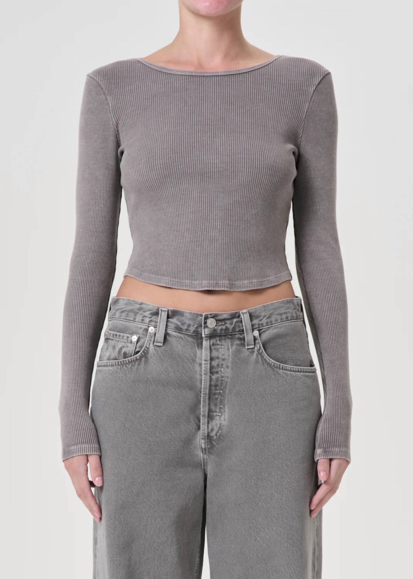 Agolde - Camiseta Manga Longa Nova