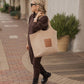 Care Tucker - Maxi Quilted Denim Tote Bag