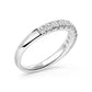 14K White Gold 1/2 Cttw Round Diamond 11 Stone Classic Band