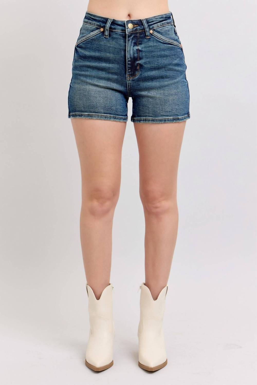 Judy Blue - High Waist Shield Back Pocket Denim Short
