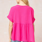 Entro - Textured Babydoll Top