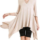 Umgee - Crossed Bell Sleeve Asymmetrical Tunic