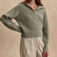 Varley - Maura Half-zip Rib Knit Sweater