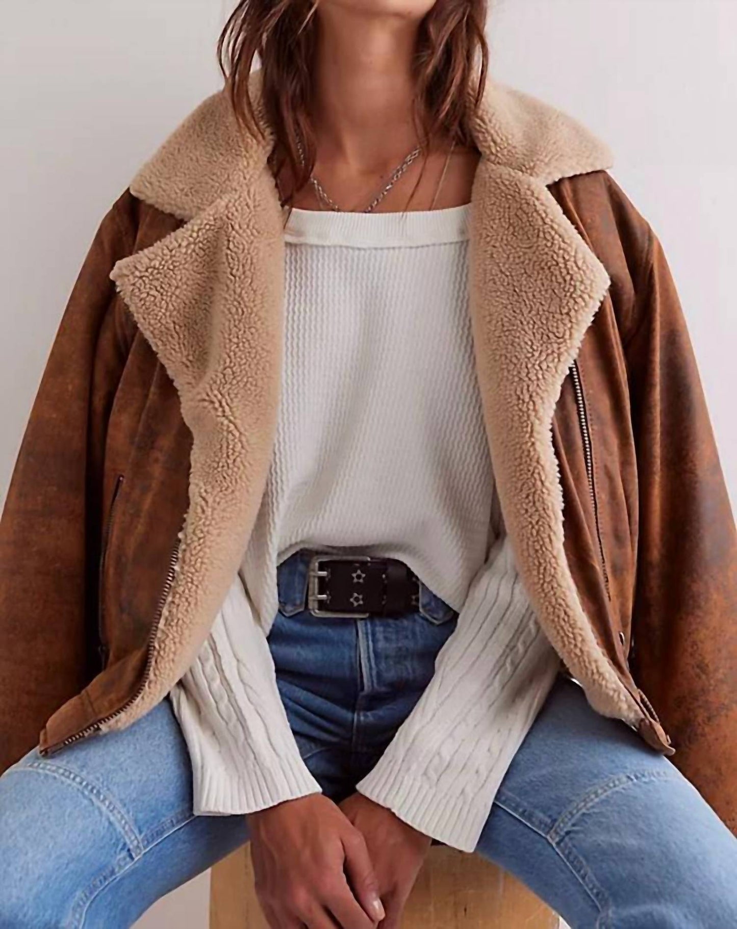 Free People - Swing Cable Cuff Long Sleeve Top