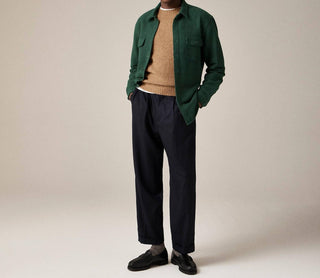 J.Crew - Camisa de trabalho em camurça pesada