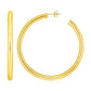 14k Yellow Gold Polished Hoop Earrings