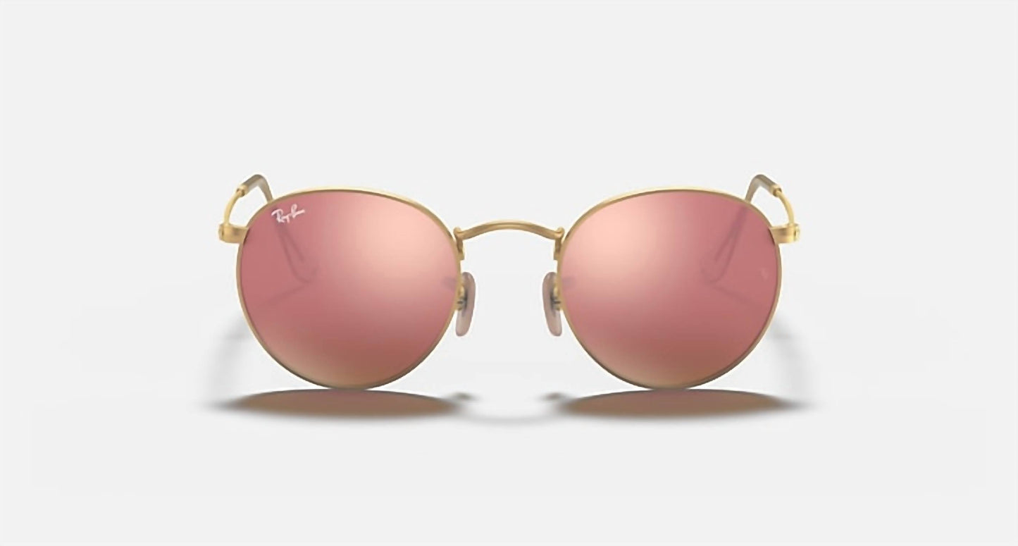Ray Ban - Round Flash Lenses Large Non Polarized Sunglasses Rb3447 112/z2