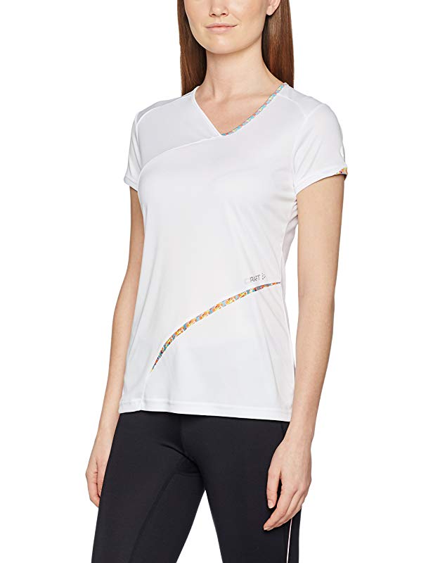Camisa feminina Craft Sportswear Breakaway de manga curta, branca, tamanho X-S