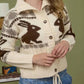 Blu Pepper - Bunny Jacquard Collared Cardigan