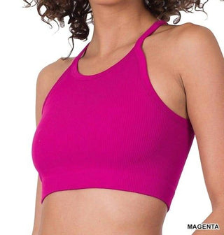 Zenana - Seamless Ribbed Knit Tank
