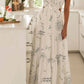 Trendsi - Cutout Printed Sleeveless Midi Cami Dress