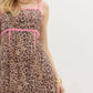 Entro - Leopard Sundress With Ric Rac Trim