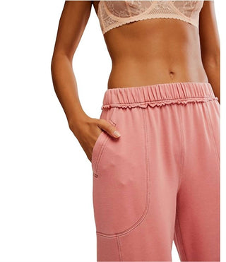 Free People - Calça Lounge de perna larga Don't Wait Up