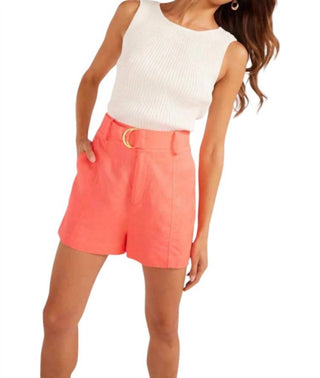 Minkpink - Shorts de Linho Lila