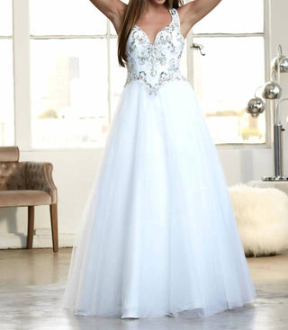 Mac Duggal - VESTIDO DE BAILE HALTER