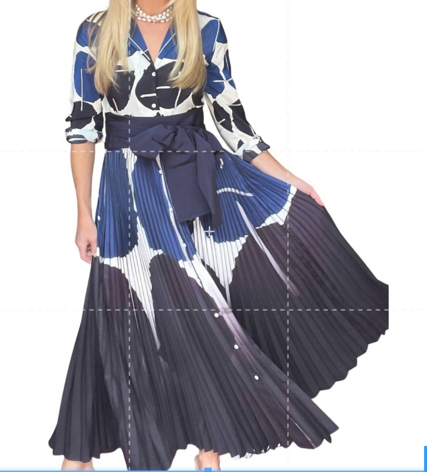 Sara Roka - Terma Geodots Long Dress