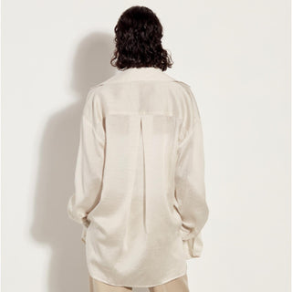 Enza Costa - Silk Blend Striped Shirt