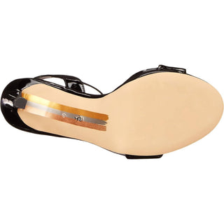 Sam Edelman - Salto alto feminino com tiras no tornozelo e verniz jade