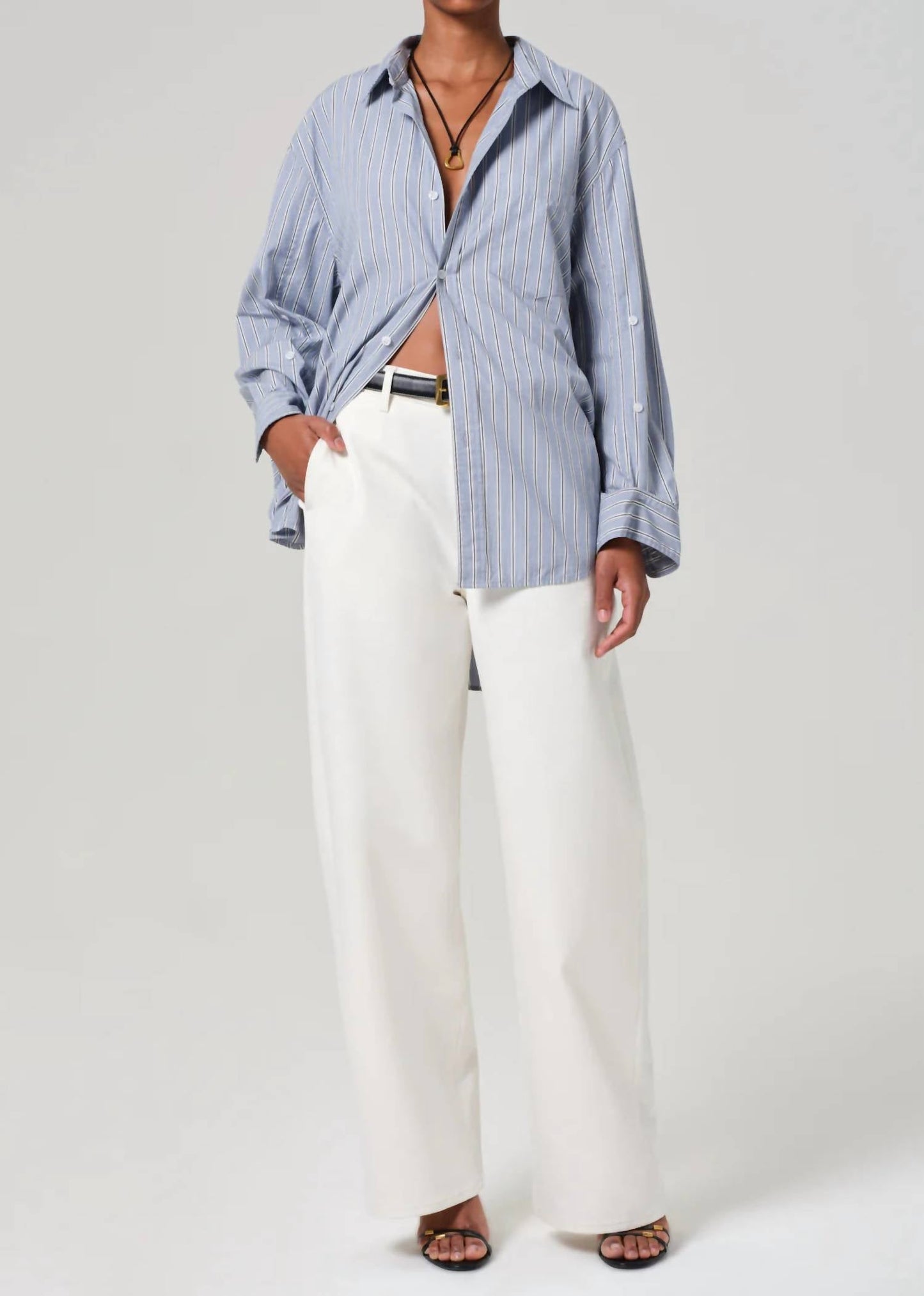 Citizens Of Humanity - Kayla Stripe Long Sleeve Shirt