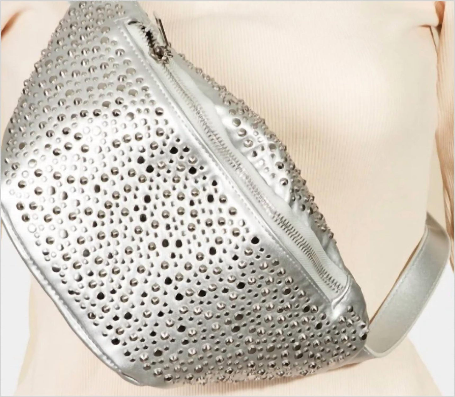 Trendsi - Women's Fame Studded Crossbody Bag